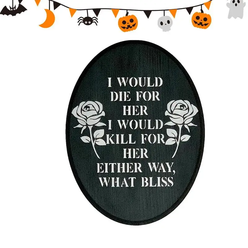 

Halloween Door Sign Wooden Happy Halloween Decoration Home Decor Horror Hanging Decor For Indoor Outdoor