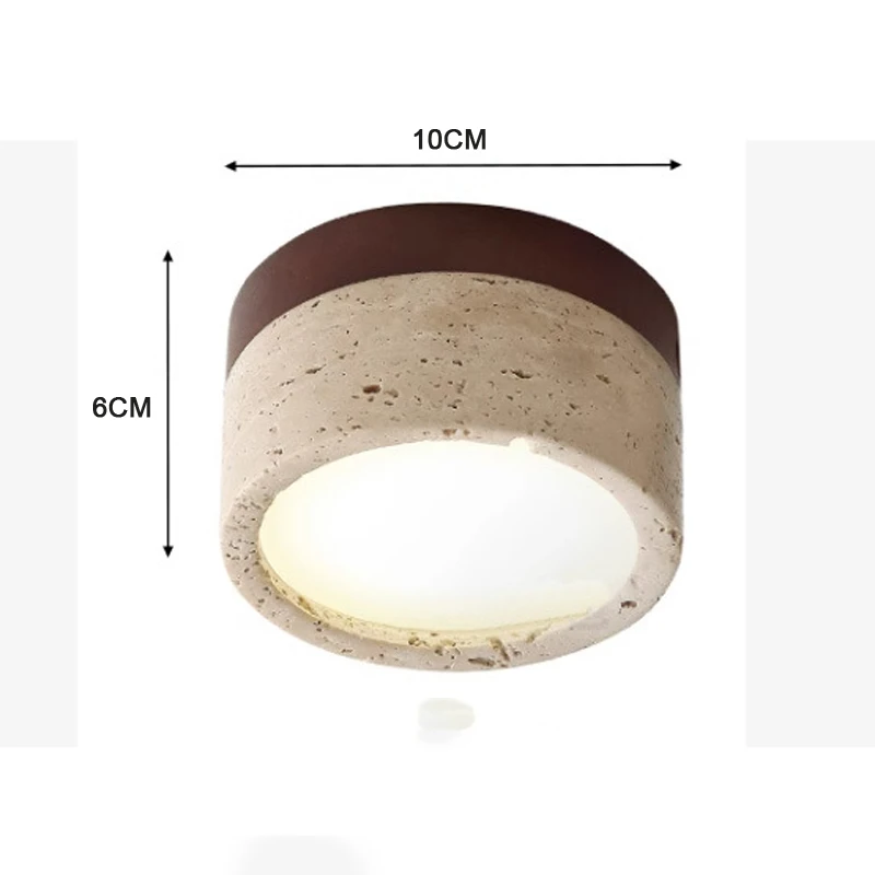 

Потолочный светильник MOSA ZX Wabi-Sabi желтый травертин