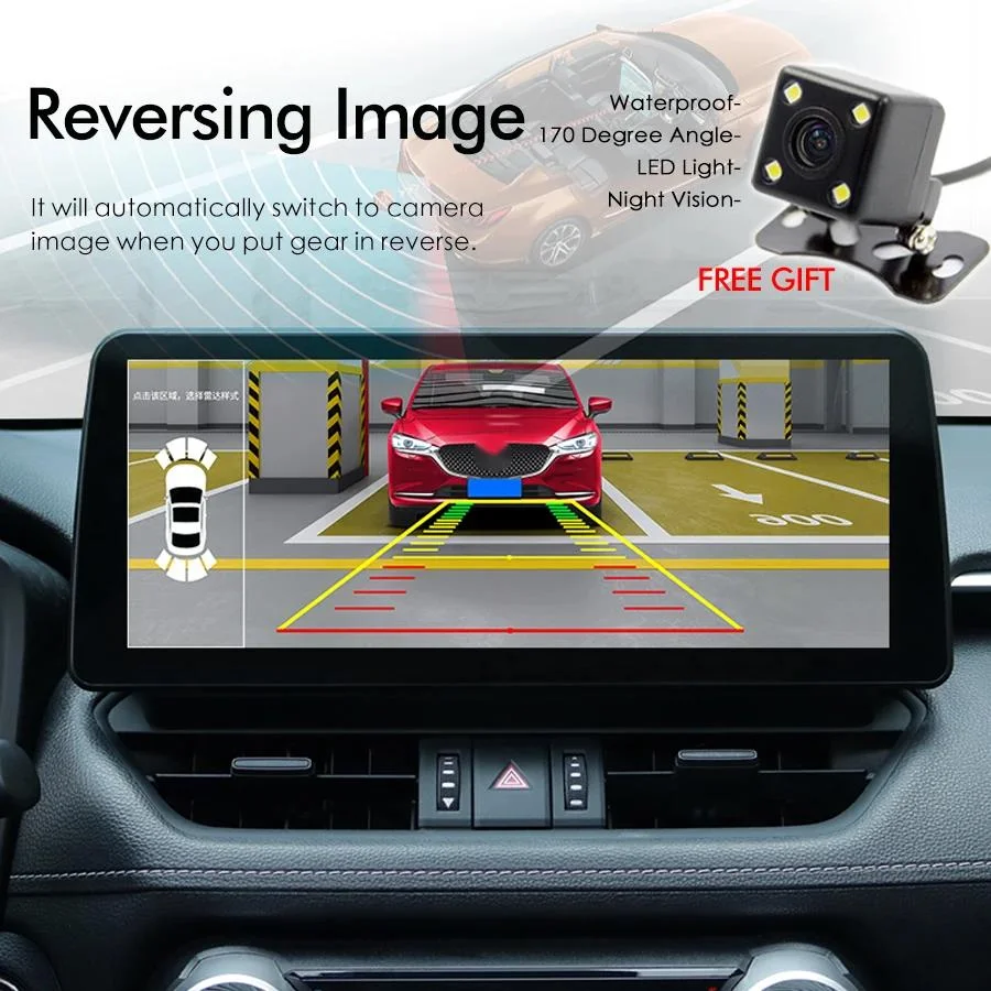 12 3-дюймовый мультимедийный головное устройство Carplay с широким экраном