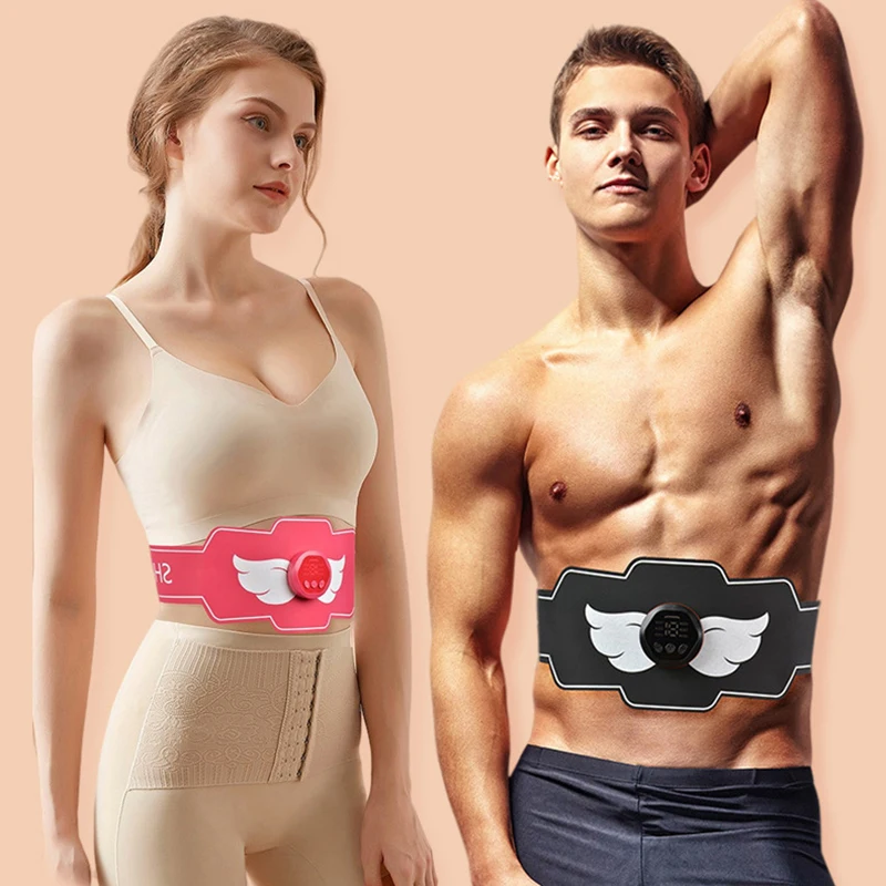 

Electric Abdominal Muscle Trainer EMS Stimulator Massager Fat Burning Fitness Bodybuilding Pain Therapy Machine Diet Equipment