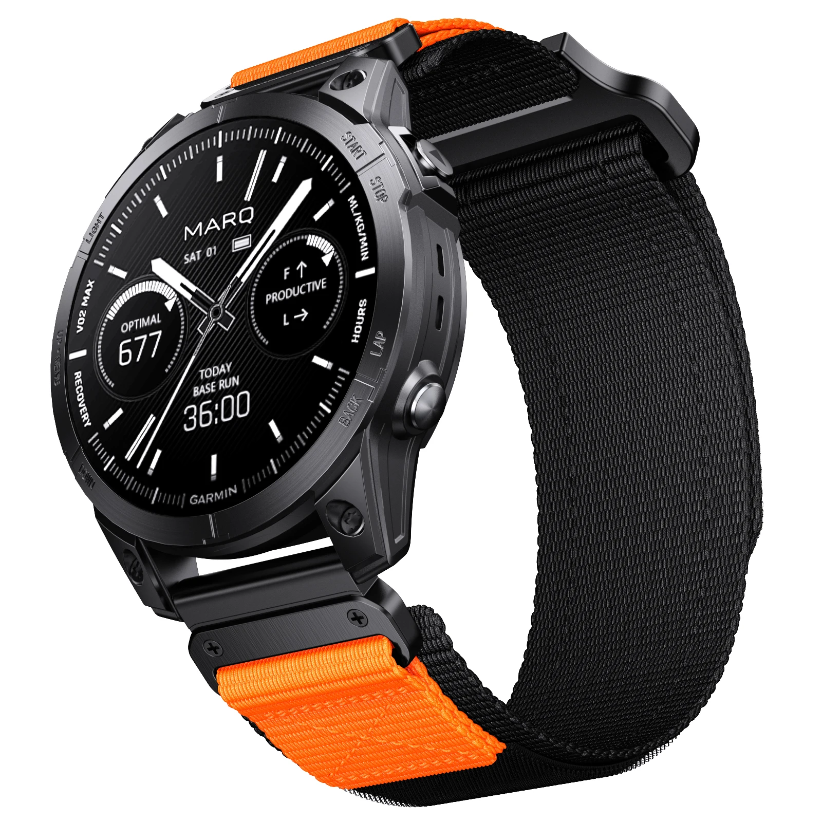 Фото Ремешок нейлоновый Garmin Enduro 2, быстросъемный браслет для часов Fenix7X/5X/5xplus/6xpro, тактический Браслет, 22 26 мм №2