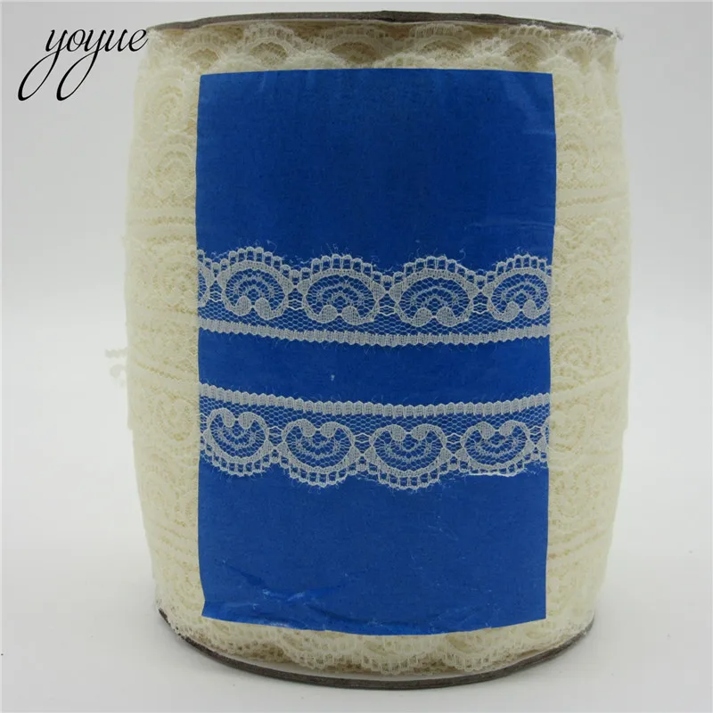 Оптовая продажа 400 ярдов/рулон белая фотоаппликация 22 мм отделка рукоделие