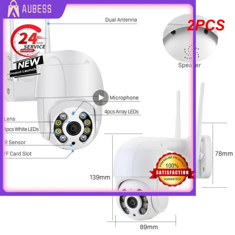 

2PCS SIM Card IP Camera PTZ 1080P 3MP 5MP Wireless WIFI Outdoor Security Dome Camera CCTV P2P Onvif Two Way Audio iCsee