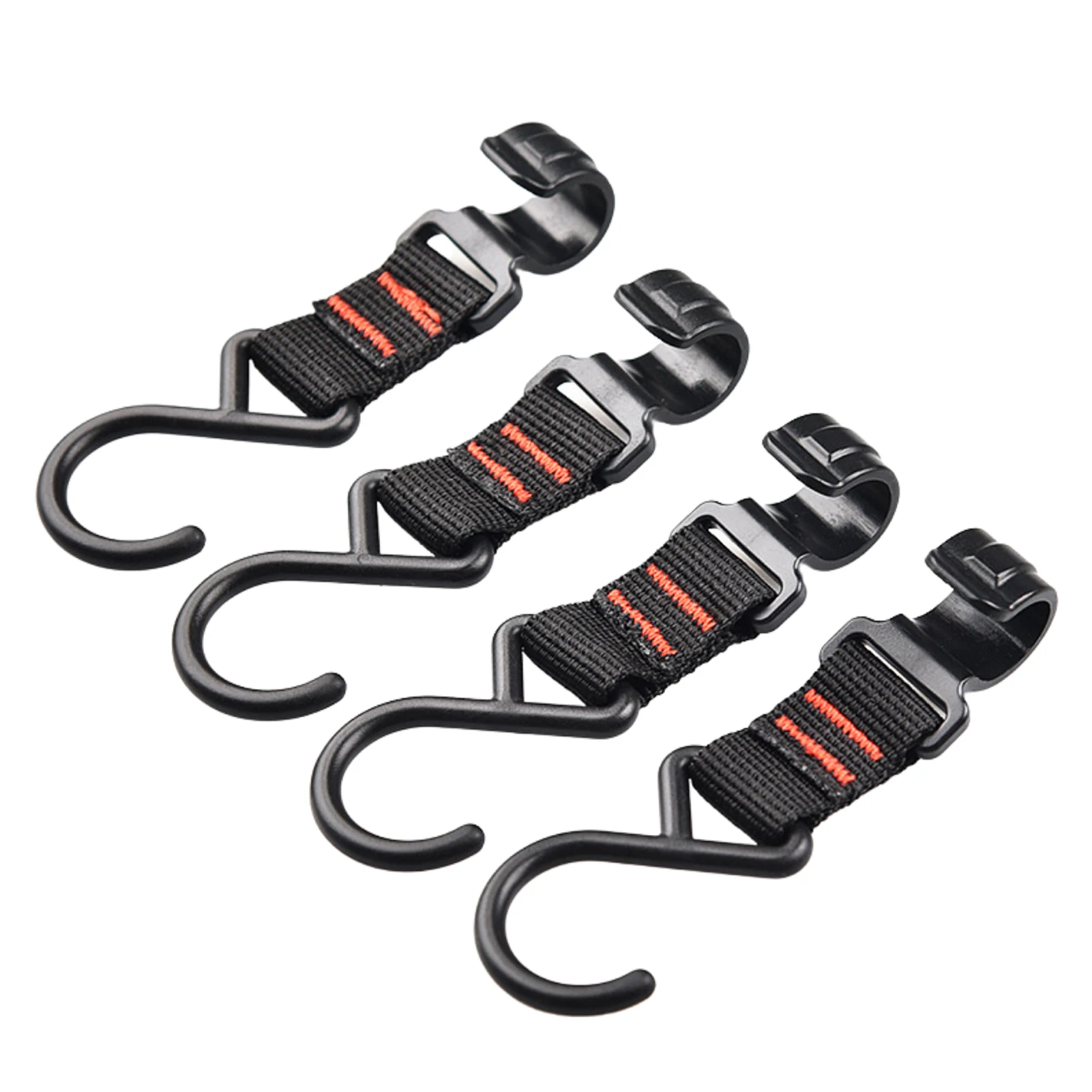 

S Hooks Curtain Clips Black S Shaped Hooks Hang Clips Hangers Camping Tents Hook Suit For Classic Tree Swings Porches Tents