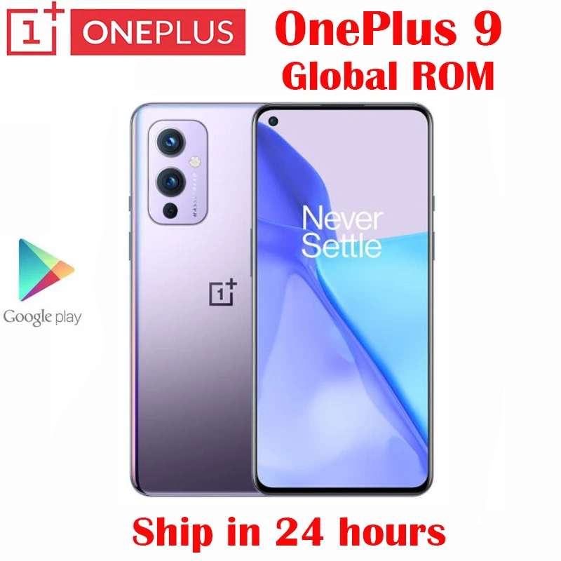 Original New Official Oneplus 9 5G Smart Phone Snapdragon 888 6.55inch AMOLED 120Hz Refresh Rate 50MP 4500Mah 65W Flash Charge
