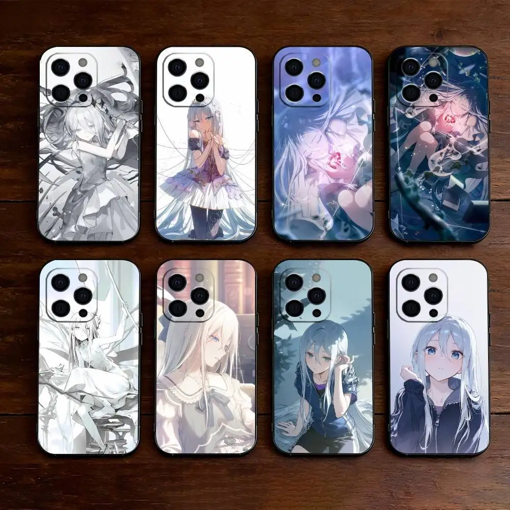 Фото Чехол для телефона PROJECT S-SEKAI K-Kanade Yoisaki для iPhone 17, 16, 15, 14, 13, 12, 11 Plus, Pro Max, XS, мягкий силиконовый, черный №1
