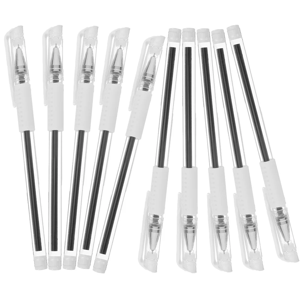 

10 Pcs Skin Marker Black Pens Markers Lasting Eyebrow Position Plastic Tattoos