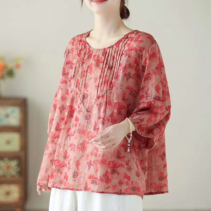 Женские Летние повседневные футболки Новое поступление 2024 винтажный стиль