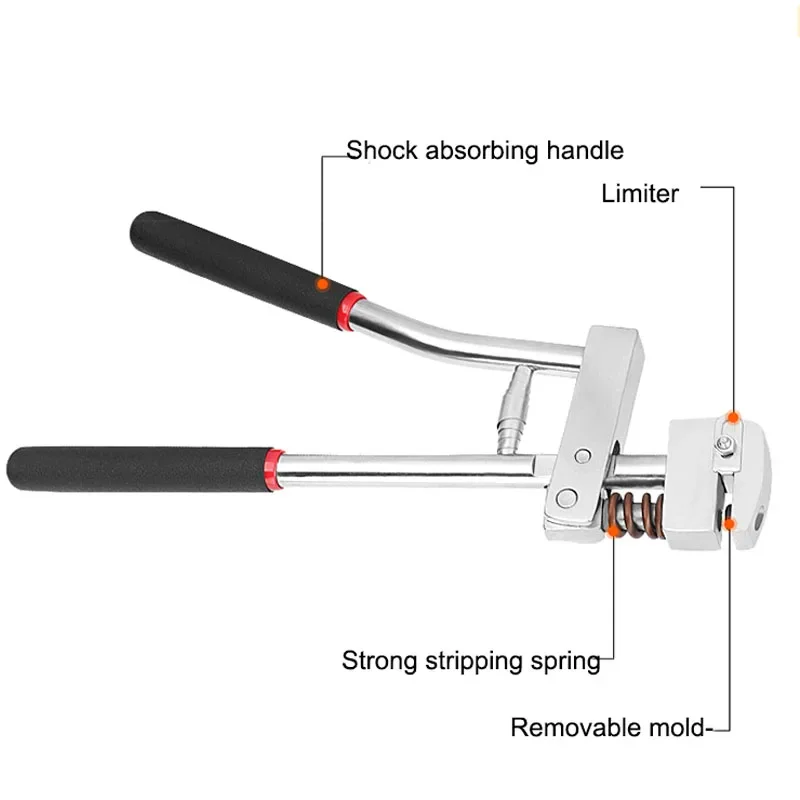 Ручные перфорационные плоскогубцы Железный дырокол Алюминиевый край