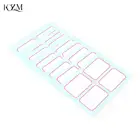 12 шт. огромный самоклеющиеся этикетки для записи Имя Наклейки пустой блокнот Этикетки цена наклейки