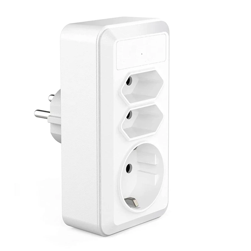 

Best Socket Adapter, 5V/3.4A USB Socket, AC 250V/16A, 4000W Socket Portable Convenient For Office, Home, Travel EU Plug