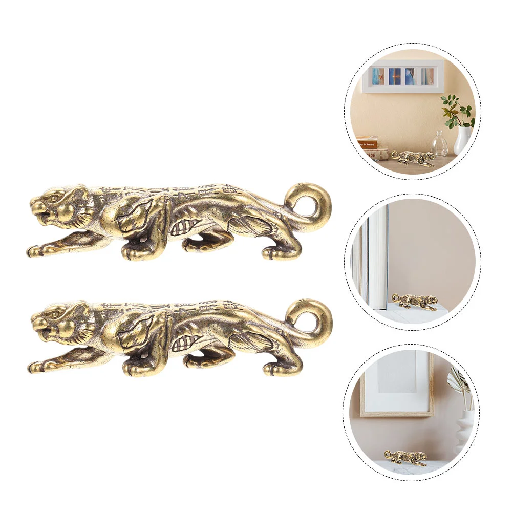 

Zodiac Tiger Ornament Indoor Tabletop Decor Copper Adornment Creative Desktop Exquisite