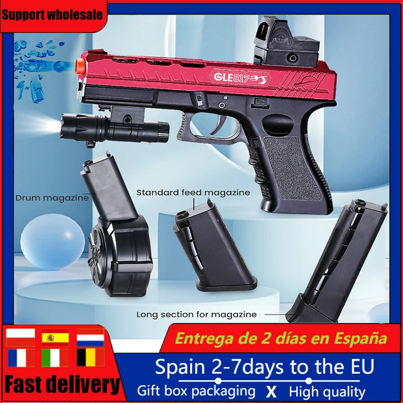

New Water Gun Automatic Shooting Splatter Ball Airsoft Electric Toy Gun Water Beads Weapon Pistol Outdoor Sports Gel Blaster Gun