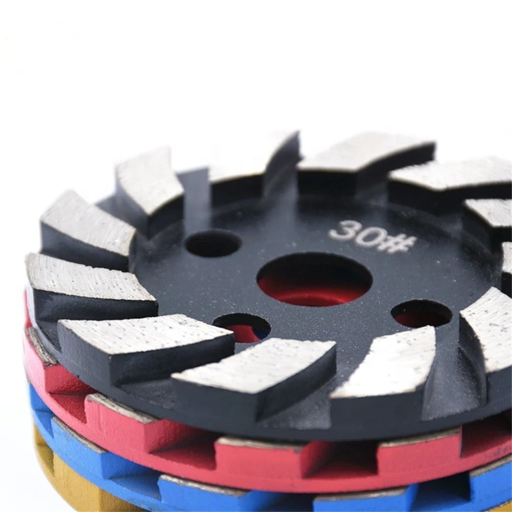 9 шт. 4-ступенчатые алмазные напольные шлифовальные диски GD76 диаметр 100 мм 12