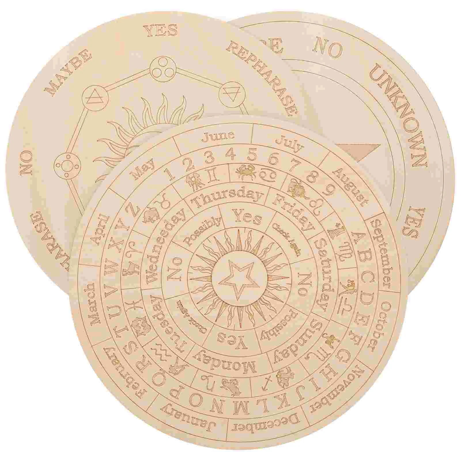 

Board Wooden Pendulum Dowsing Divination Decorative Supplies Wood Tool Wiccan Star Crafts Stuff Witchy Altar Wall Rustic