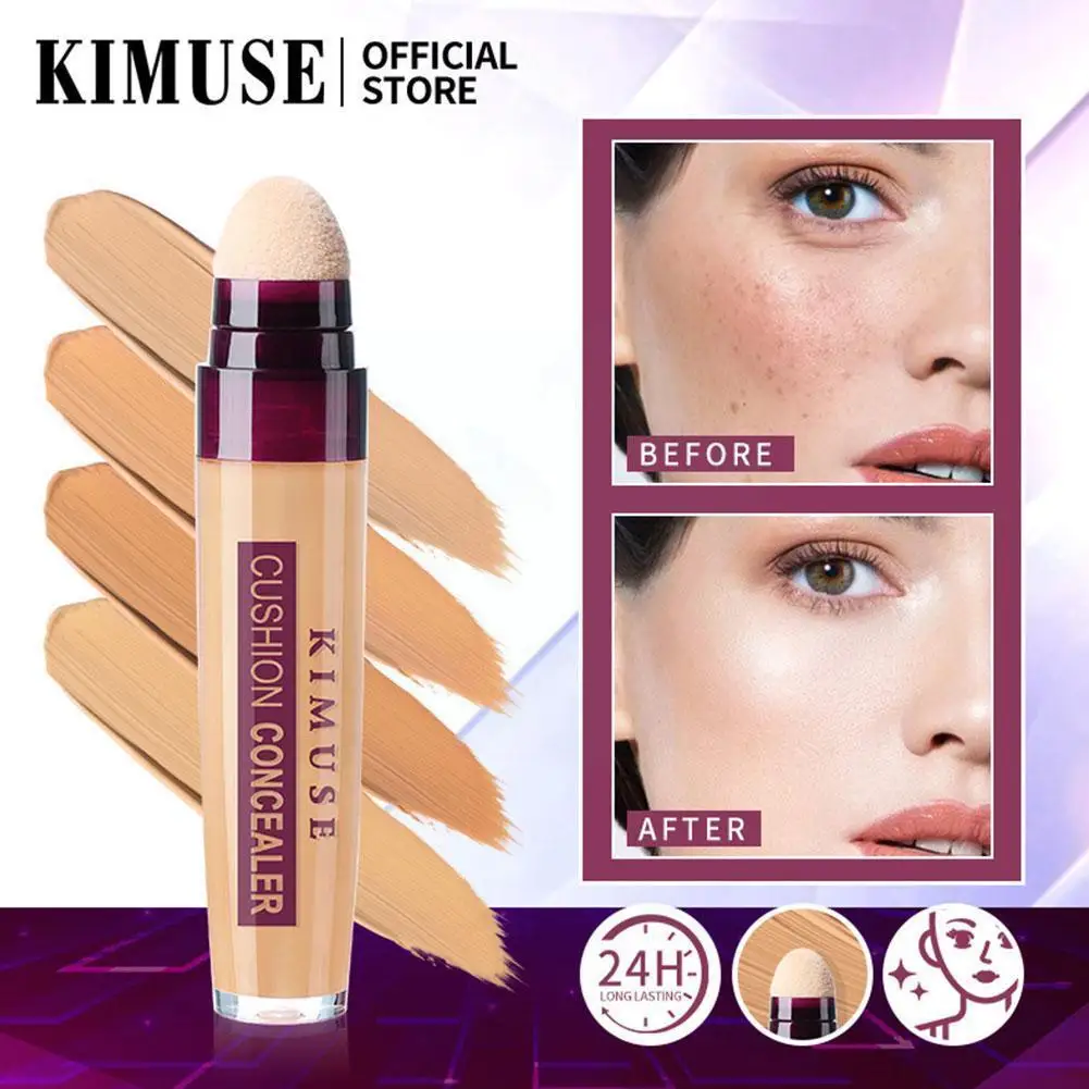

Hot selling Face Makeup Concealer Cream Facial Corrector Concealer Cream Sponge Head Moisturizing Foundation Stick Cover N8R6