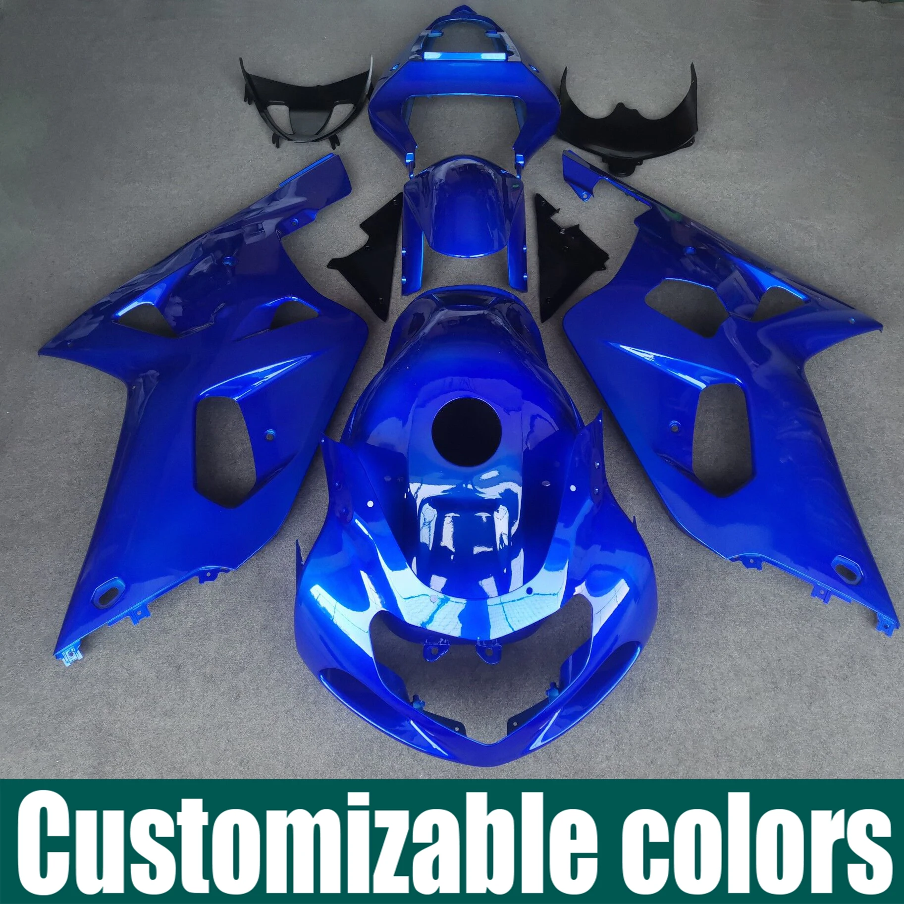 Подходит для Suzuki GSXR600 GSXR750 K1 2001 - 2003 обтекатель мотоцикла ABS инъекция комплект