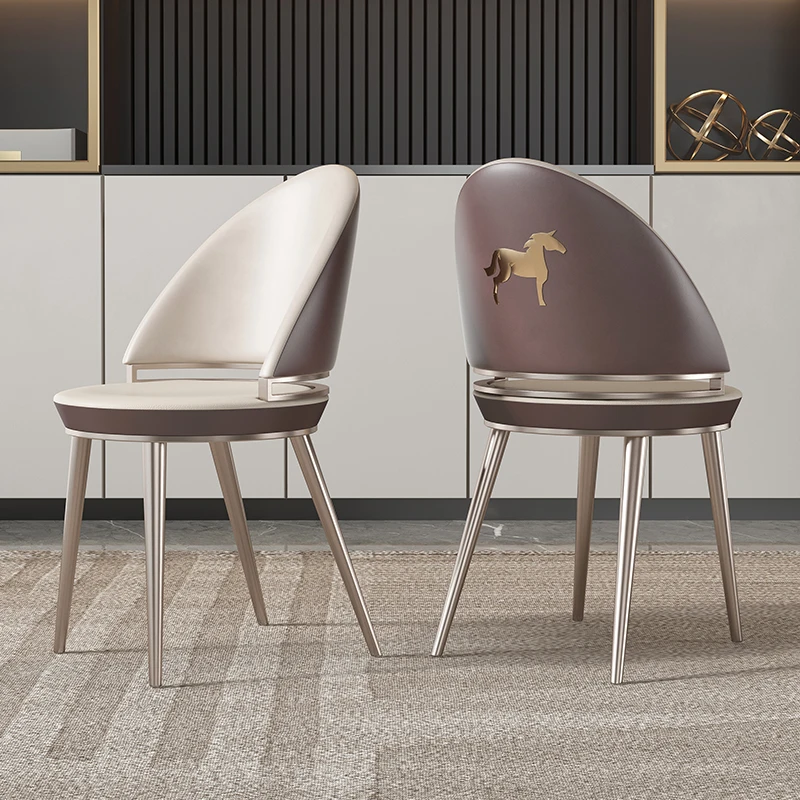 

Italian luxury dining chair with endorsement table and chair