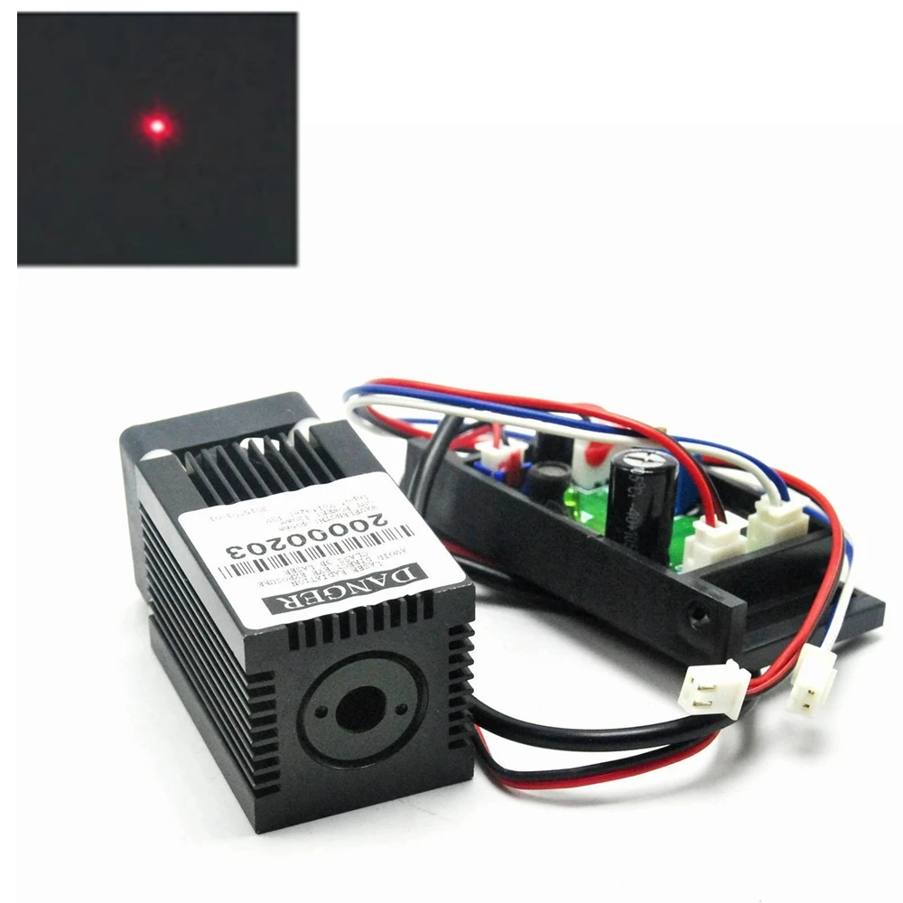 

Industrial Focusable 100mw/400mw 638nm Orange-Red Focus Dot Laser Module 33x50mm