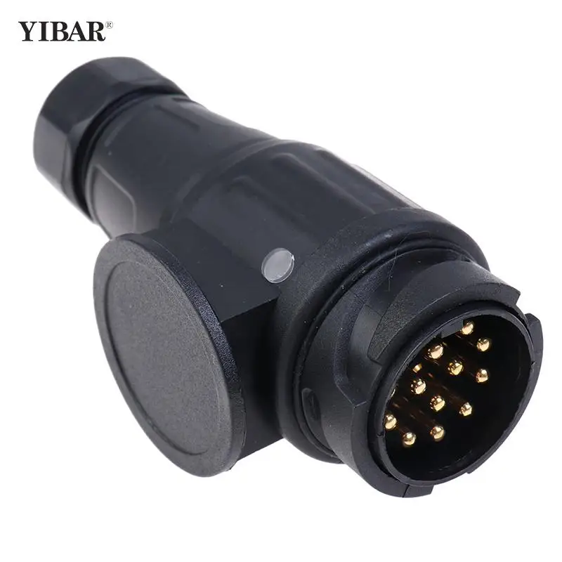 

12V 13 Pin Trailer Plug Waterproof Trailer 13 Pole Electrical Connector Wiring Connector Adapter Trailer For Vehicle RV 1pc