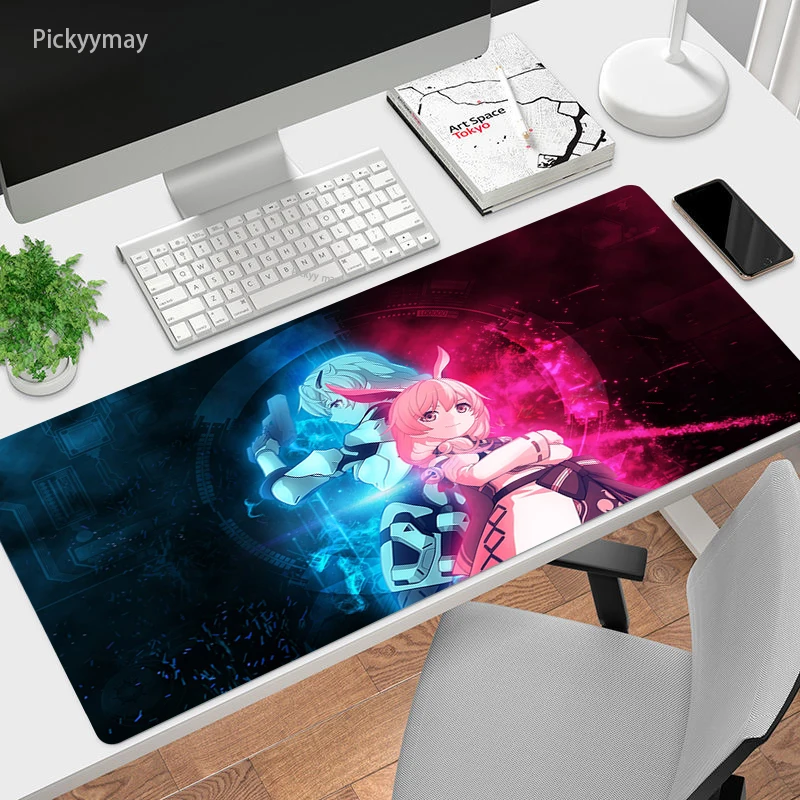 

Honkai Impact Anime Large Mouse Pad Kawaii Natural Rubber PC Computer Gaming Mousepad Gamer Desk Mat Locking Edge For CS GO LOL