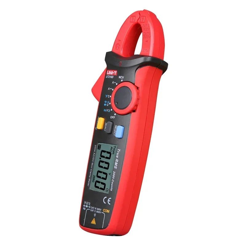 UNI-T UT210D UT210E Мини-цифровые клещи 200A AC DC Плоскогубцы Амперметр Вольтметр напряжения