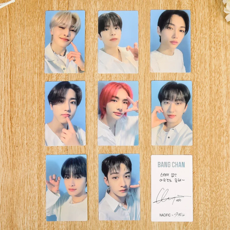 

Stray Kids Photo Album Photocards Double Side Print Signature Card Single Member Cards