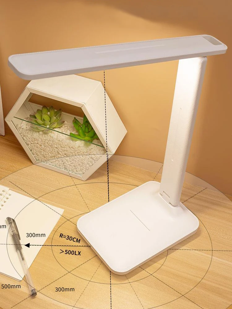 

Table Lamp Intelligent Study Office Foldable 3 Colors Touch Stepless Dimming Bedside Reading Eye Protection Desk Lights