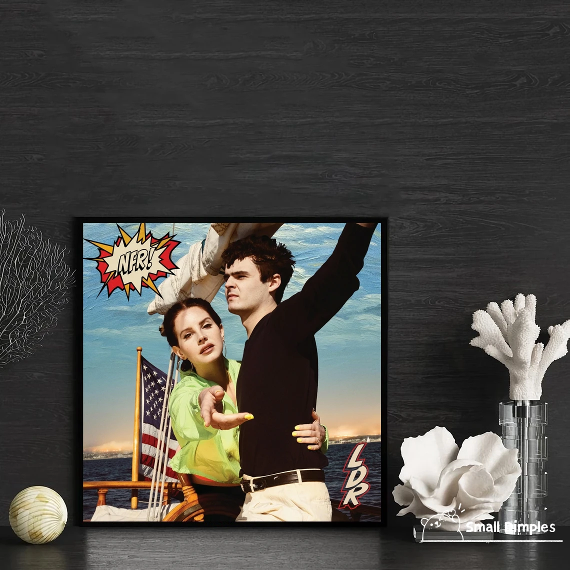 Лана Дель Рей Норман Роквелл Музыкальный Альбом Плакат Холст Художественный