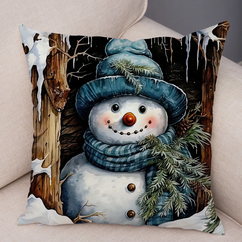 

Рождественская наволочка BANXIAO с двойным принтом