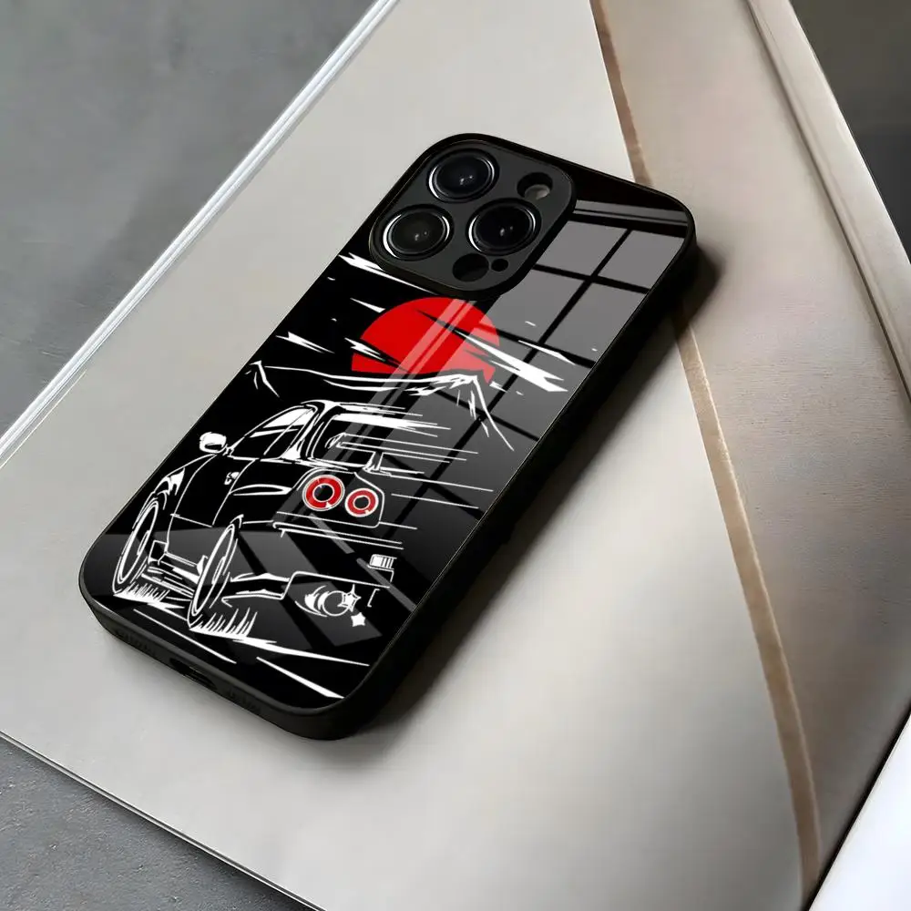 Чехол для телефона автомобили Iphone 15 JDM 13 12 14 11 Pro Max Mini Sports X Xr Xs мужской японский 8 7