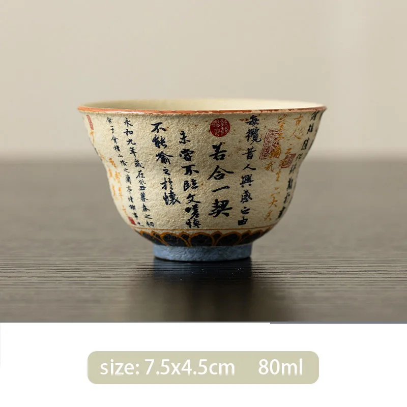 Китайская антикварная керамическая чашка RI ONIY TEASET