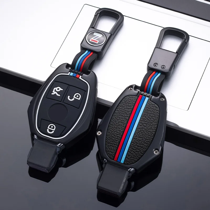 

Car Key Case Cover Key Bag For Mercedes Benz A B C S Class AMG GLA CLA GLC W176 W221 W204 W205 Accessories Holder Shell Keychain
