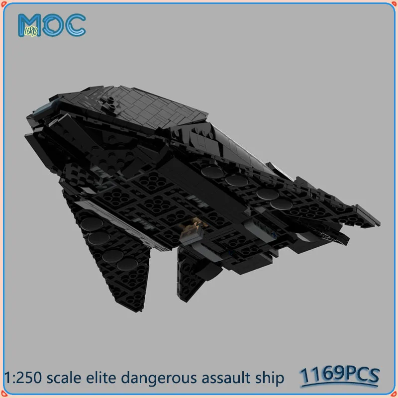 Фото Модель элитного штурмового корабля MOC в масштабе 1:250, конструктор DIY, развивающие космические игрушки, подарки, 1169 деталей №2