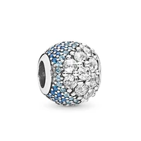 advanced texture 925 silver beads summer 2018 blue enchanted pave charm fit pandora 925 original bracelet women diy jewelry gift