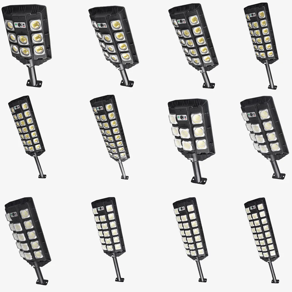 

Solar Street Light Waterproof Power Saving Sunlight Security Easy to Install Garden Lights Yard Path 6 Lens Standard