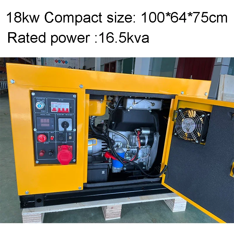 YUNYI 50/60 Гц 10 ква кВт бесшумный дизельный однофазный звукоизоляционный генератор