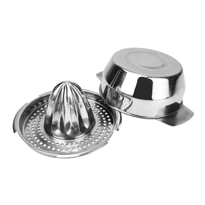 

Kitchen Portable Orange Manual Fruit Juicer 304stainless Steel Juice Maker Gift Lemon Lime-Orange Squeezer with Bowl