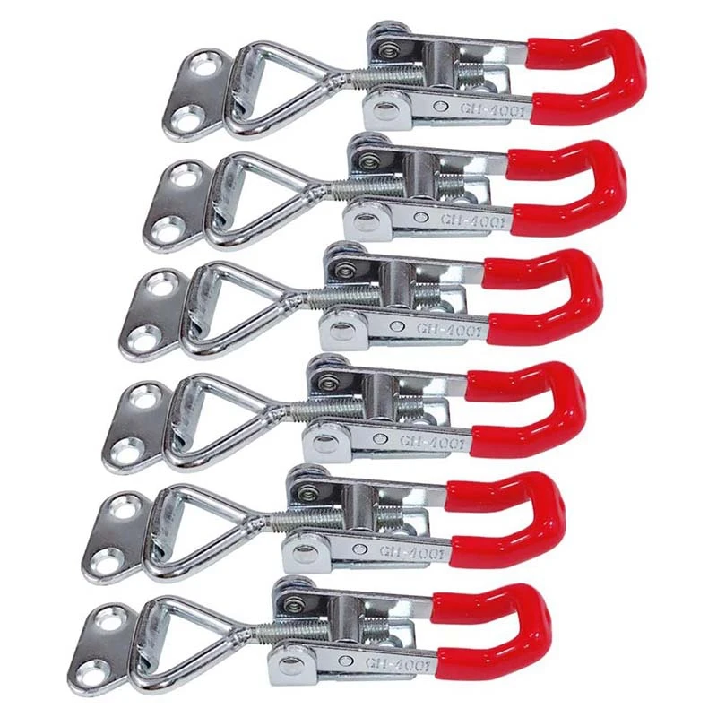 

Promotion! Pull Latch Clamp 6PCS Pull Action Latch Adjustable Toggle Clamp 150Kg 330Lbs Holding Capacity