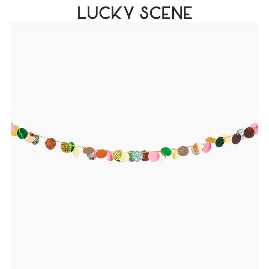 Разноцветная пластиковая гирлянда Lucky Scene