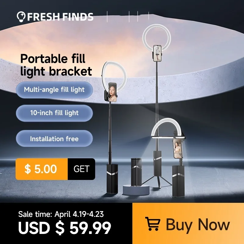 Portable Phone Holder Wireless Live Show Selfie LED Ring Light With Tripod For Live Video Streaming Youtube Tiktok