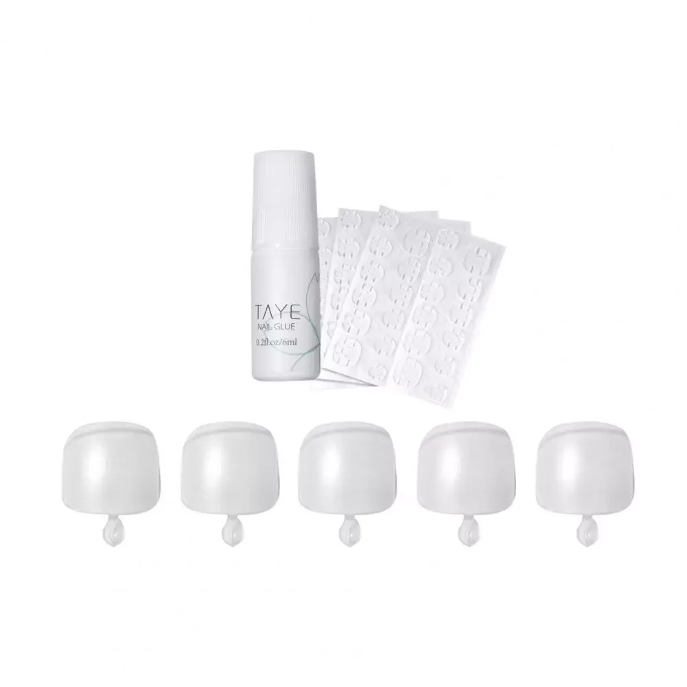 

NEW2023 False Nails 1 Bag Toe False Nails Tips Ultra Thin Extending Nails ABS Artificial Toenail Decoration Fake Tips for Female