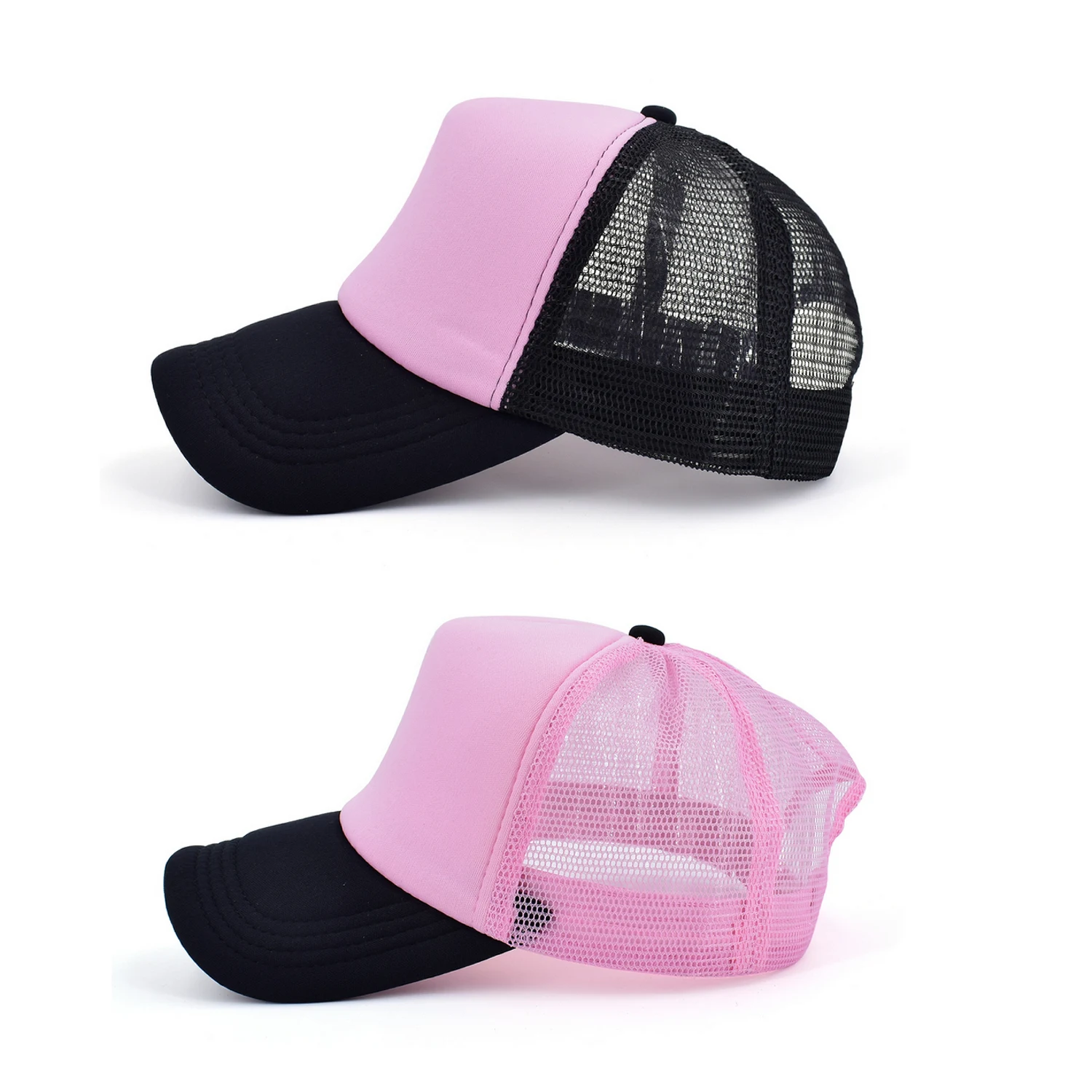 Кепка-тракер CLIMATE розовая черная женская молодежная самодельная кепка без