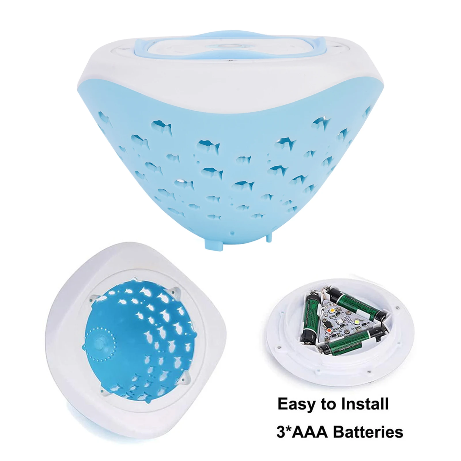 Разноцветные подводные огни с рисунком рыбы подводный диско-телефон 4 цвета