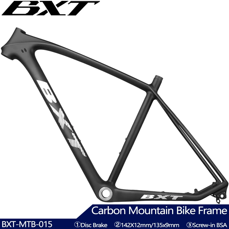 BXT brand T1000 carbon mtb frame 29er carbonal bike frame 29 carbon mountain bike frame 142*12 or 135*9mm 27.5 bicycle frame