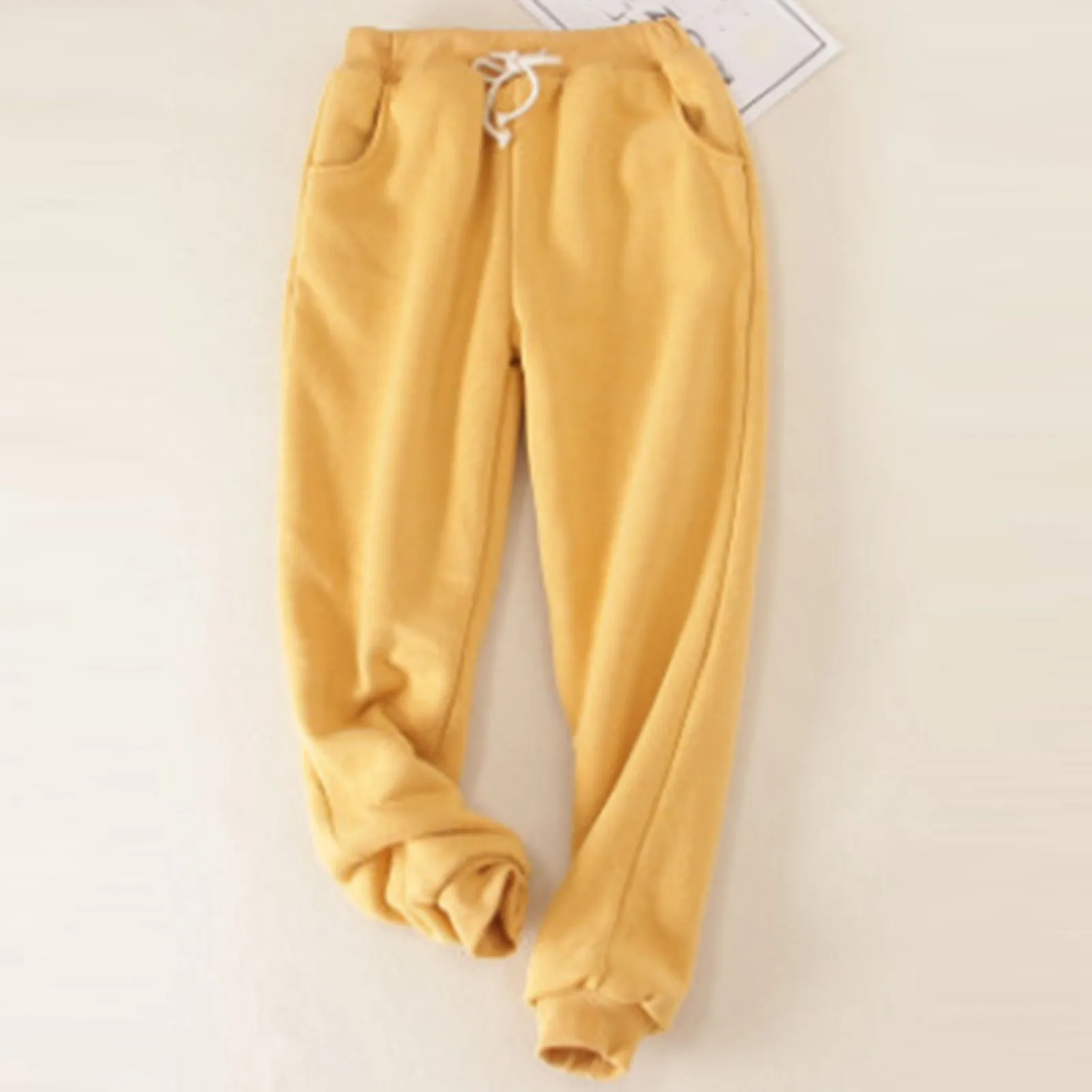 

Женские однотонные свободные утепленные штаны большого размера, тонкие теплые штаны, женские обтягивающие спортивные штаны, рабочие штаны