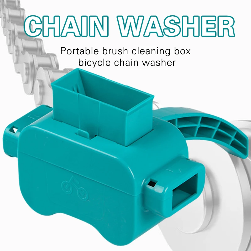 

Bicycle Chain Washer Portable Removable Mountain Bike Chain Washing Device Practical Bike Accessories