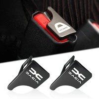 car accessories zinc alloy seat belt cover buckle for dacia duster spring logan sandero jogger lodgy bigster dokker