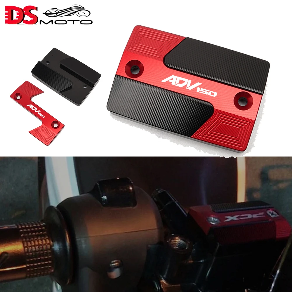 

Motorcycle Accessories Aluminum Front Brake Fluid Reservoir Oil Cup Cap Master Cylinder Cover For Honda ADV150 ADV 150 2018-2022