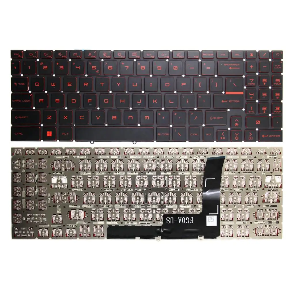 

Новая Оригинальная английская клавиатура для ноутбука MSI GF66 GF76 GL76 GL66 GP76